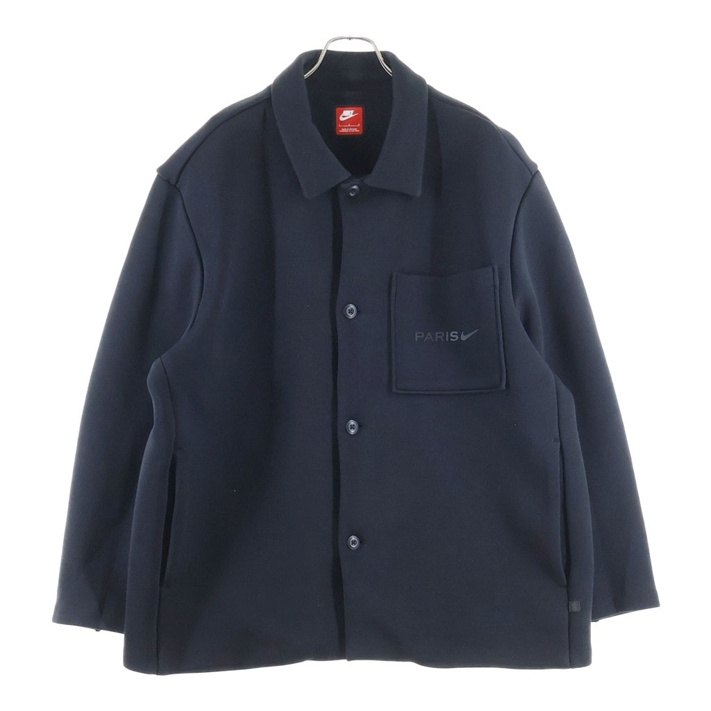 NIKE(ナイキ) PSG MNK TCHFLCREIMAGINE SHCKWP パリサンジェルマン フロントロゴ テックフリース ジャケット ブラック HM4223‐010