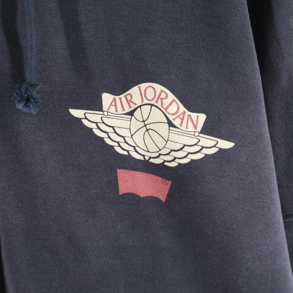 NIKE(ナイキ) ×LEVI'S AIR JORDAN FULL ZIP HOODIE BLACK リーバイス エアジョーダン フルジップアップ フーデッド スウェット パーカー ブラック IM6734-010