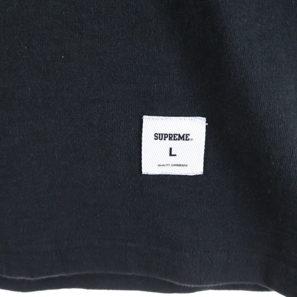 SUPREME(シュプリーム) 21SS Cut Logo S/S Top カットロゴ クルーネック半袖Tシャツ カットソー ブラック