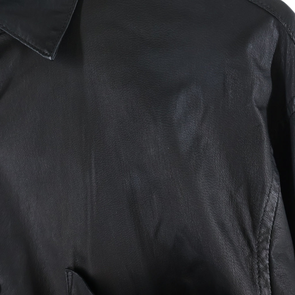 COMOLI(コモリ) 21AW 胸ポケット レザーコモリシャツ ブラック U03-01010