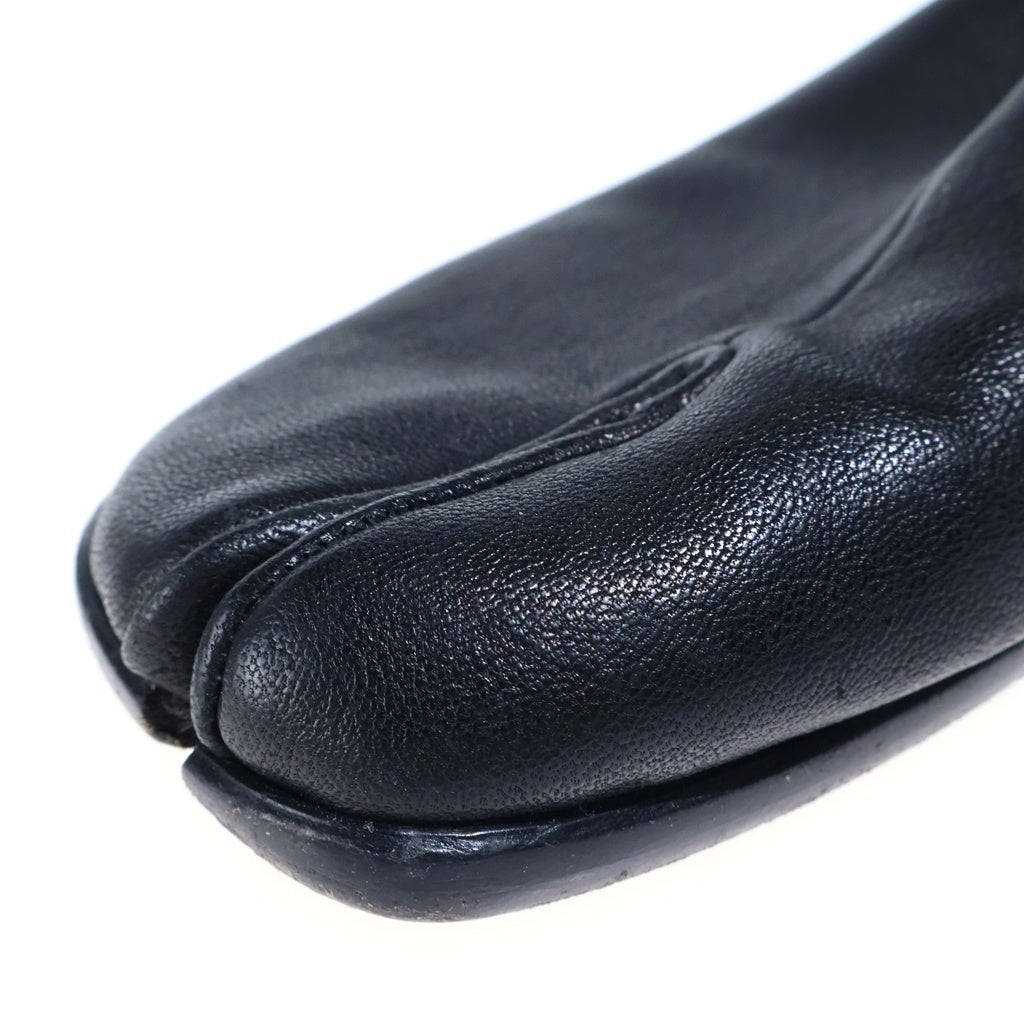 Maison Margiela(メゾンマルジェラ) TABI BABOUCHE タビバブーシュ レザースリッポン フラットシューズ ブラック