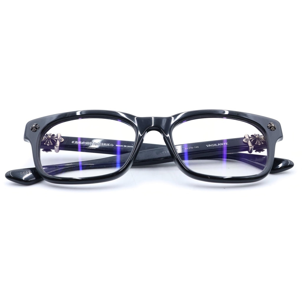 CHROME HEARTS(クロムハーツ) VAGILANTE ヴァジランテ CHプラステンプル ウェリントンサングラス アイウェア 眼鏡 ブラック/シルバー