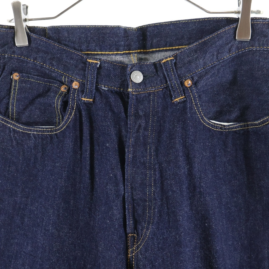 FULLCOUNT(フルカウント) WIDE DENIM SUPER SMOOTH スーパー スムース ボタンフライ ワイドデニムパンツ インディゴ 0105SS 0205SS