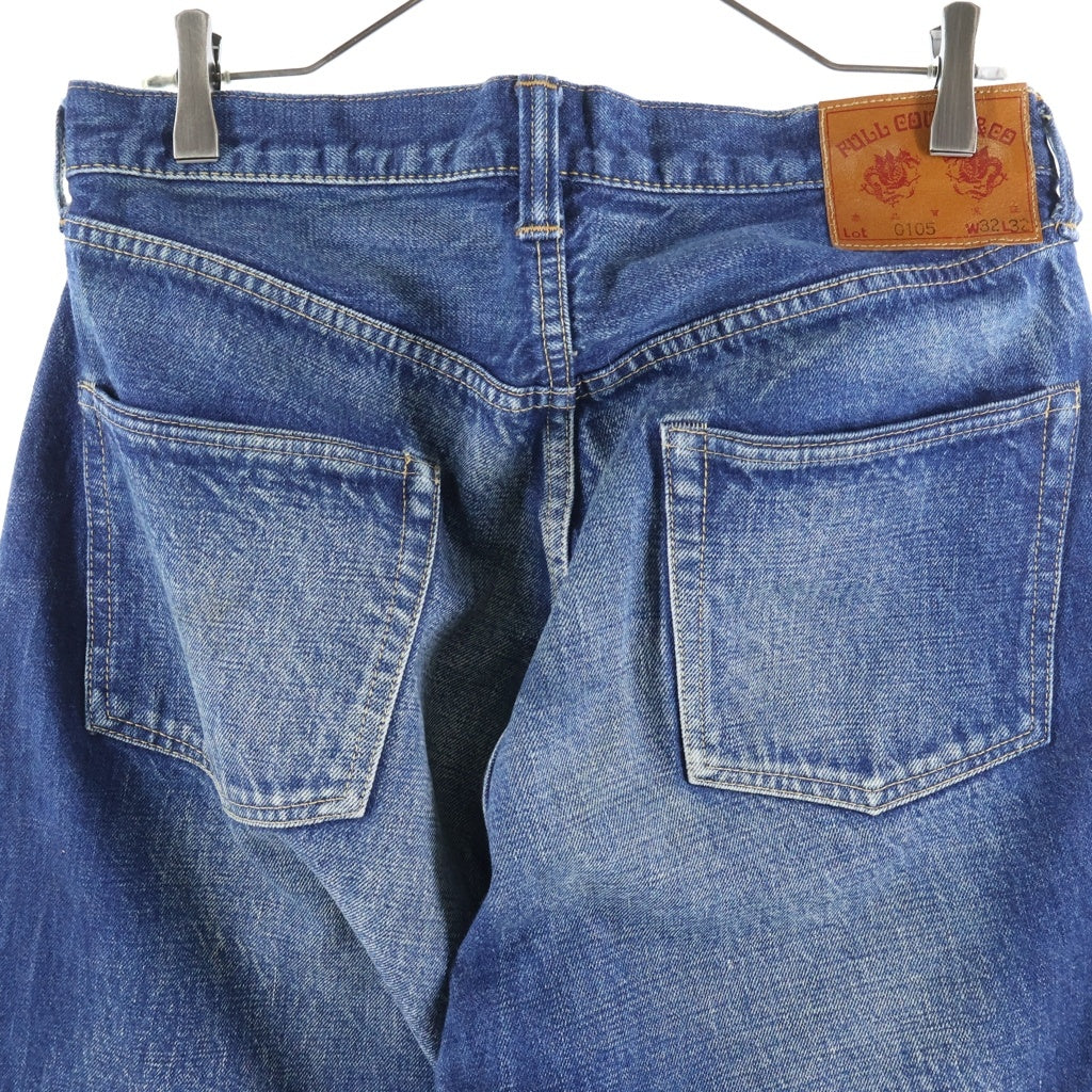 FULLCOUNT(フルカウント) WIDE DENIM ボタンフライ ワイドデニムパンツ インディゴ 0105
