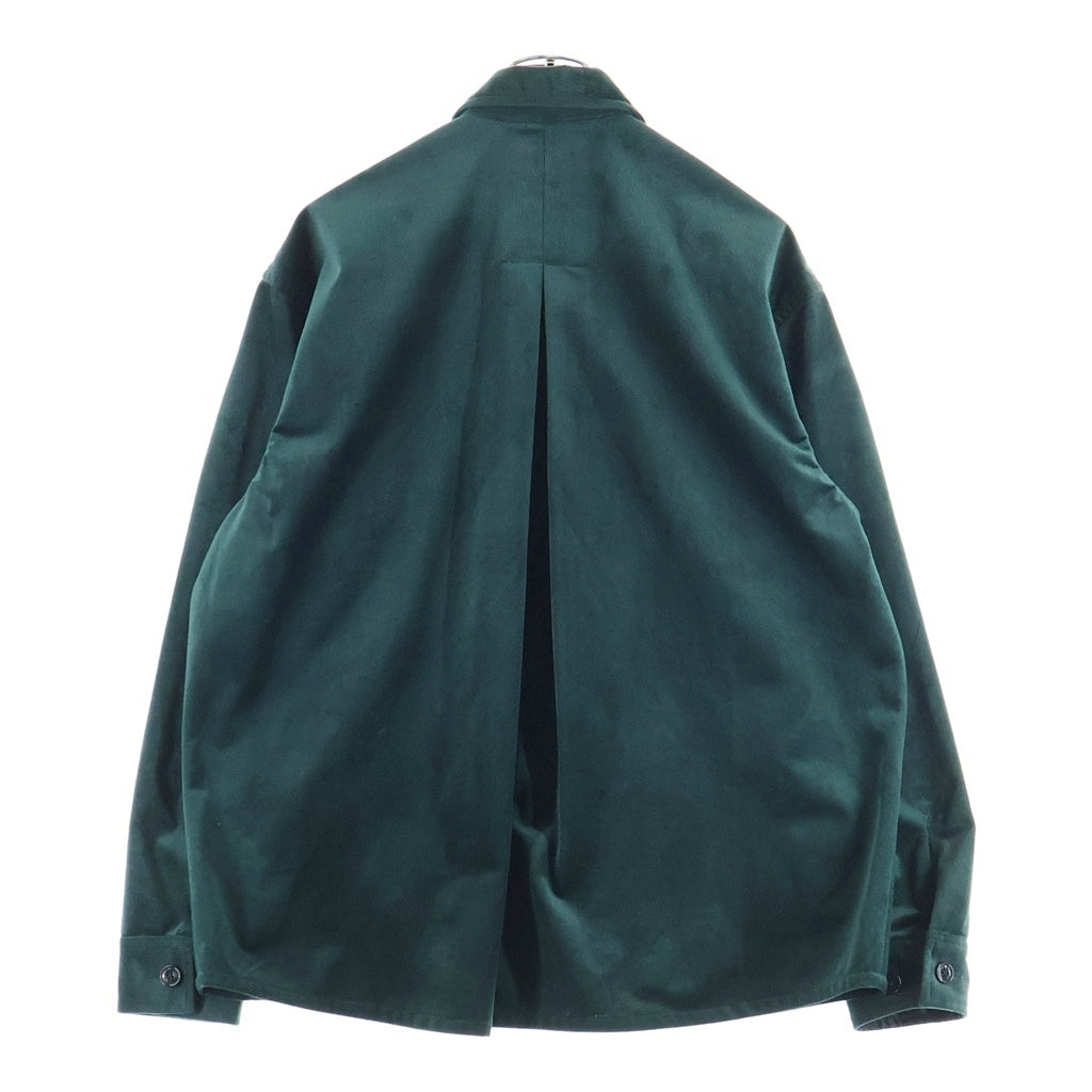 JUHA(ユハ) LUSTROUS CORDUROY SHIRT JACKET ラストラス コーデュロイ シャツジャケット グリーン 10220701-2
