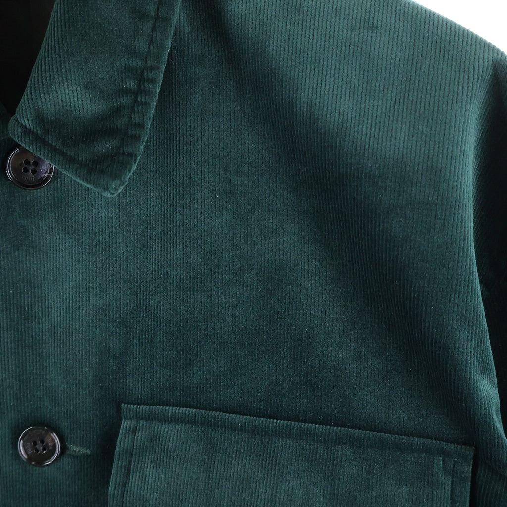 JUHA(ユハ) LUSTROUS CORDUROY SHIRT JACKET ラストラス コーデュロイ シャツジャケット グリーン 10220701-2