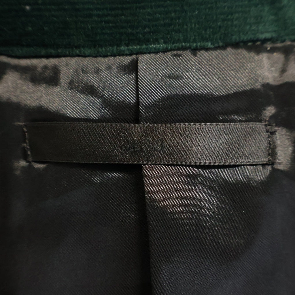 JUHA(ユハ) LUSTROUS CORDUROY SHIRT JACKET ラストラス コーデュロイ シャツジャケット グリーン 10220701-2