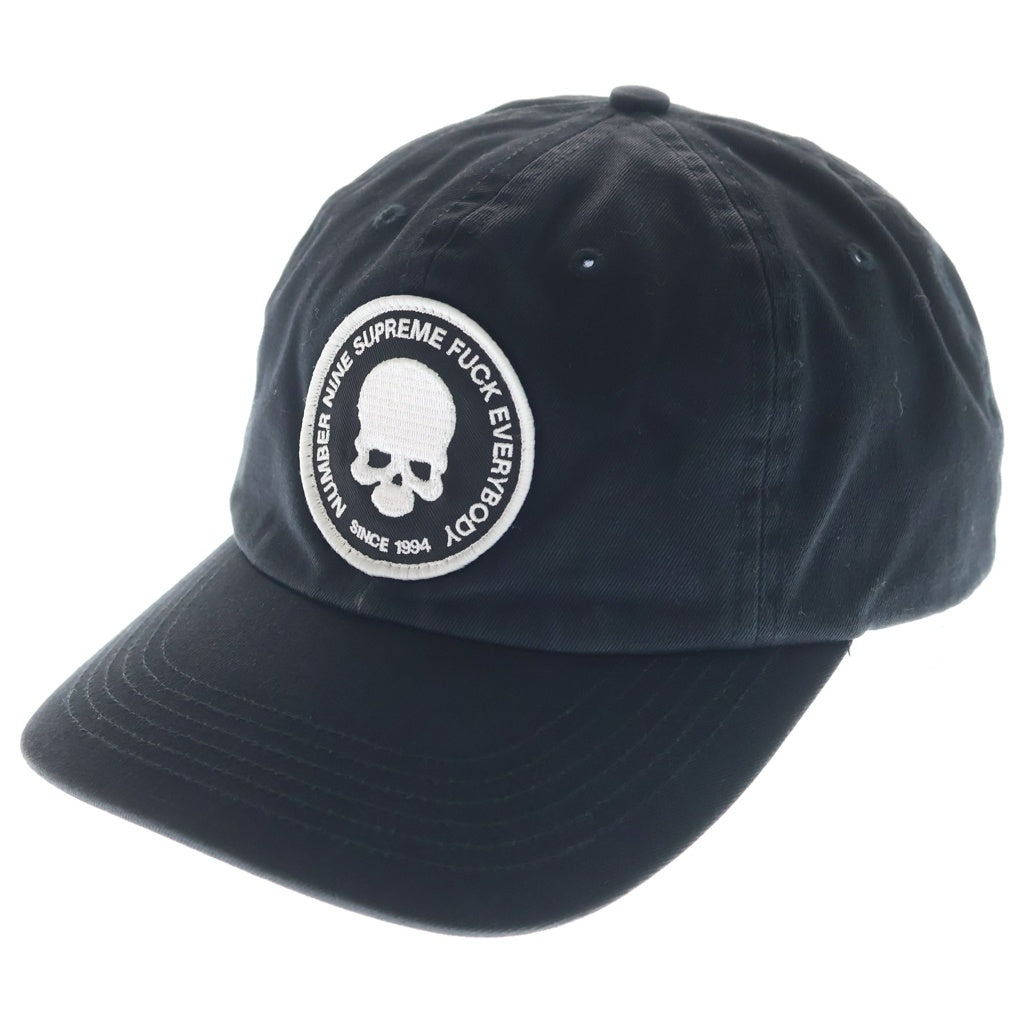 SUPREME(シュプリーム) 25AW ×Number (N)ine 6-Panel ナンバーナイン スカルパッチ 6パネルキャップ 帽子 ブラック