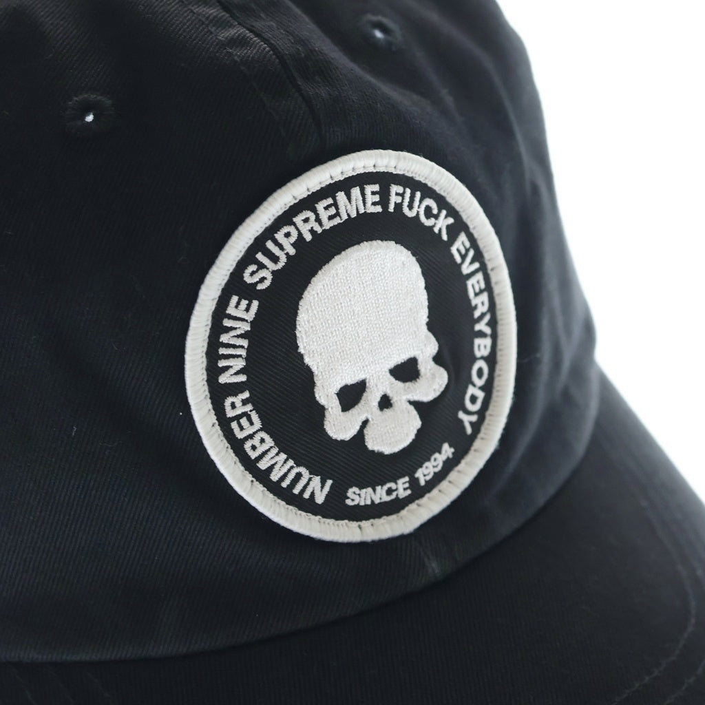 SUPREME(シュプリーム) 25AW ×Number (N)ine 6-Panel ナンバーナイン スカルパッチ 6パネルキャップ 帽子 ブラック