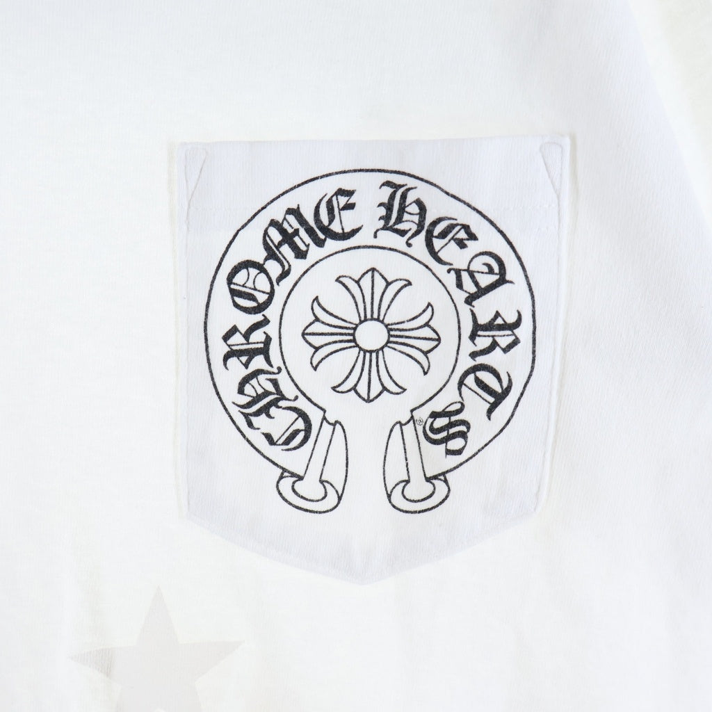 CHROME HEARTS(クロムハーツ) OLD S/S TEE オールド スタープリント バックスクロールラベル 半袖Tシャツカットソー ホワイト