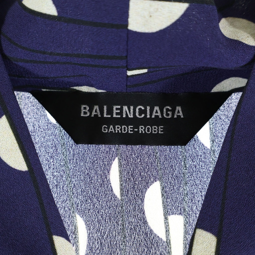 BALENCIAGA(バレンシアガ) ドット マキシ ワンピース ネイビー 725717 TPL67 レディース