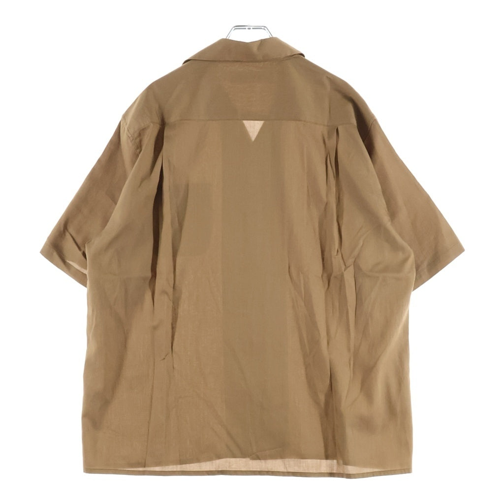 WACKO MARIA(ワコマリア) 26SS SOKTAS / OPEN COLLAR SHIRT S/S TYPE-2- オープンカラーシャツ 半袖 ブラウン 26SS-WMS-OC19
