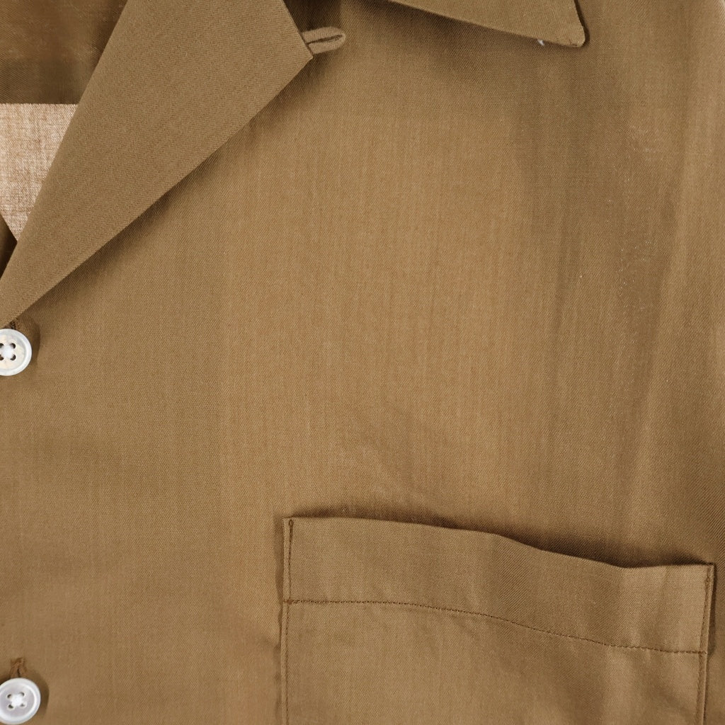 WACKO MARIA(ワコマリア) 26SS SOKTAS / OPEN COLLAR SHIRT S/S TYPE-2- オープンカラーシャツ 半袖 ブラウン 26SS-WMS-OC19
