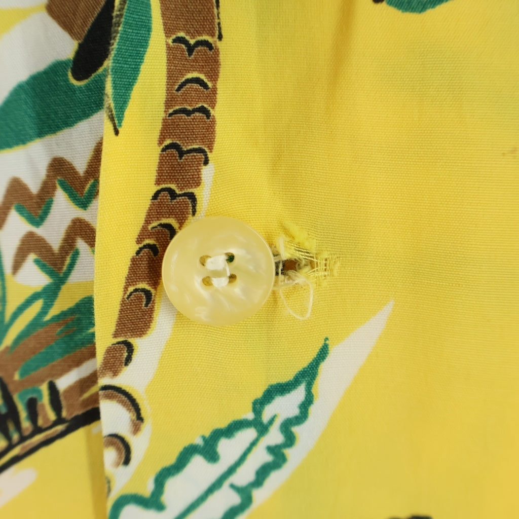 VINTAGE(ヴィンテージ) 50s NATIONAL SHIRT SHOP ハワイアンシャツ アロハ イエロー