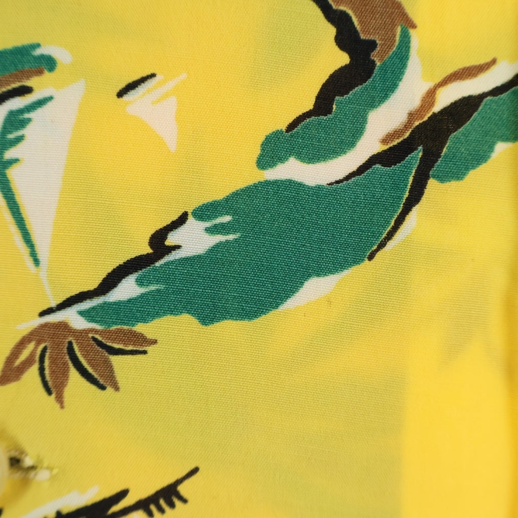 VINTAGE(ヴィンテージ) 50s NATIONAL SHIRT SHOP ハワイアンシャツ アロハ イエロー
