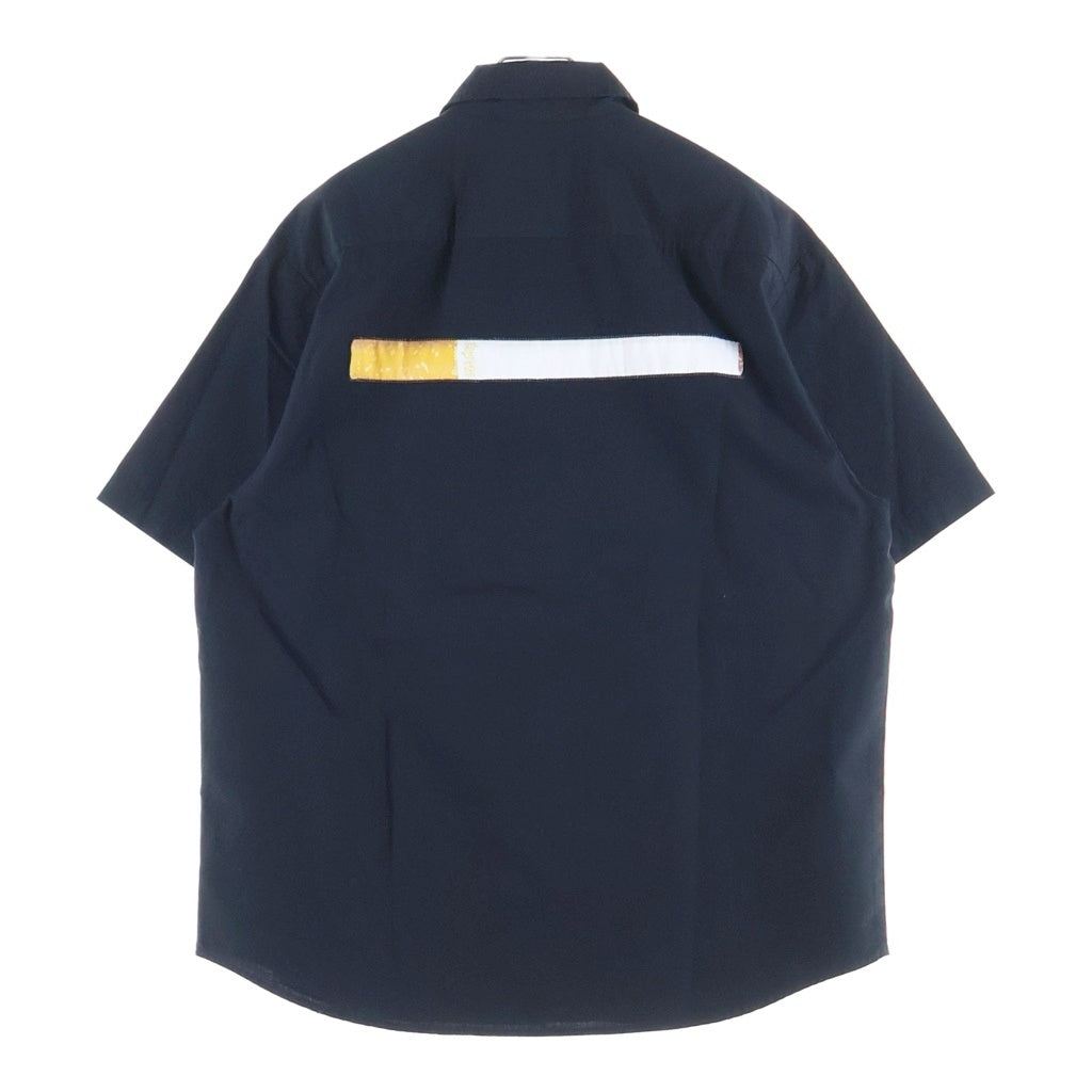 SUPREME(シュプリーム) 26SS Cigarette S/S Shirt バックシガレット刺繍半袖シャツ ブラック