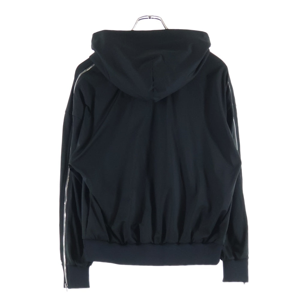 BALENCIAGA(バレンシアガ) Zipped Zip-Up Hoodie ジップドジップアップフーディ ブラック 837513 TSVX2