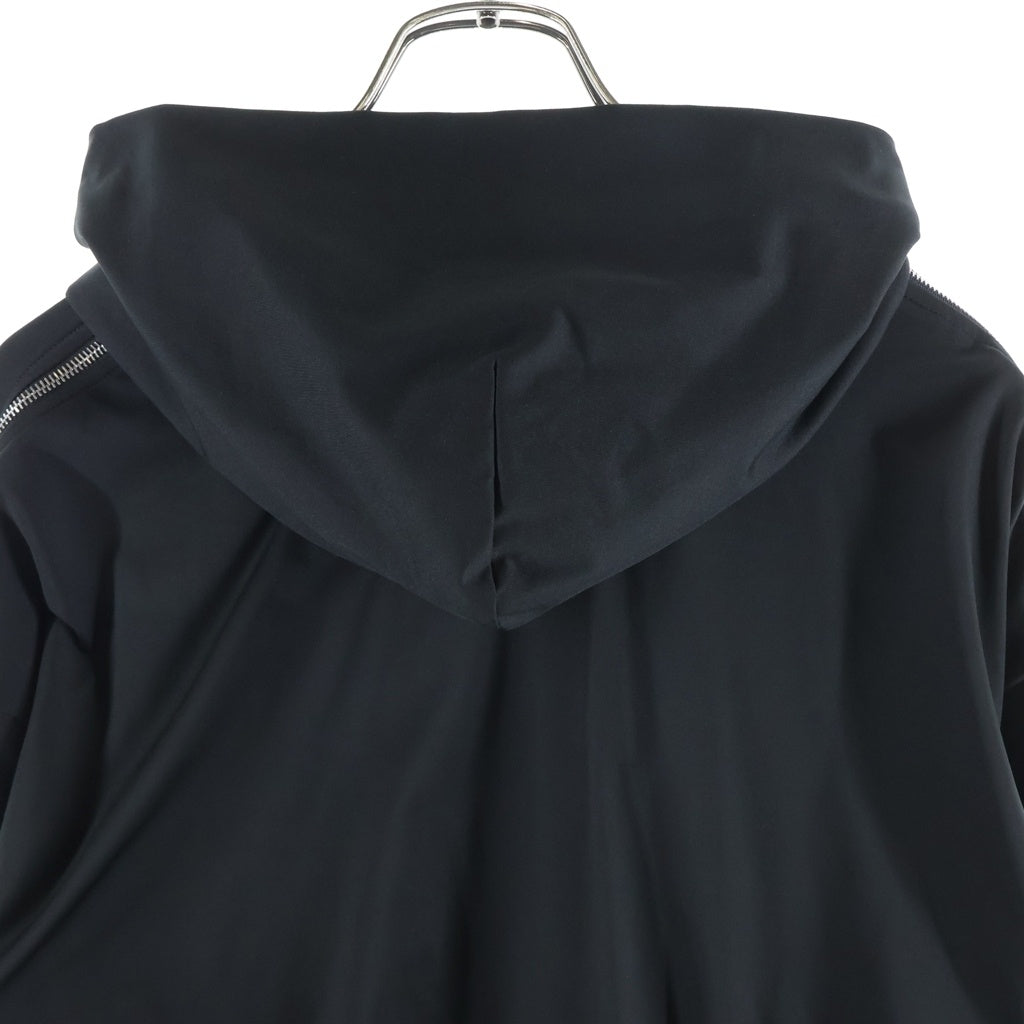 BALENCIAGA(バレンシアガ) Zipped Zip-Up Hoodie ジップドジップアップフーディ ブラック 837513 TSVX2