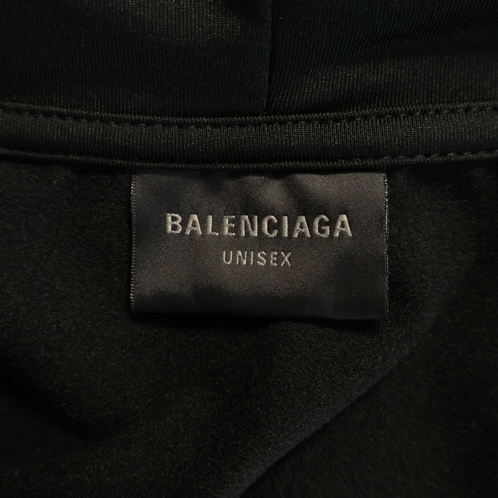 BALENCIAGA(バレンシアガ) Zipped Zip-Up Hoodie ジップドジップアップフーディ ブラック 837513 TSVX2