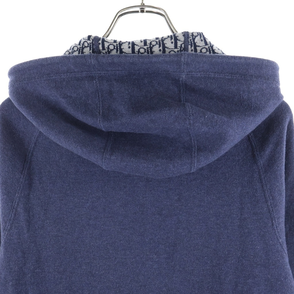 Christian Dior(クリスチャンディオール) 21AW オブリーク ジップアップ フーデッドパーカー ネイビー 113M221AT225