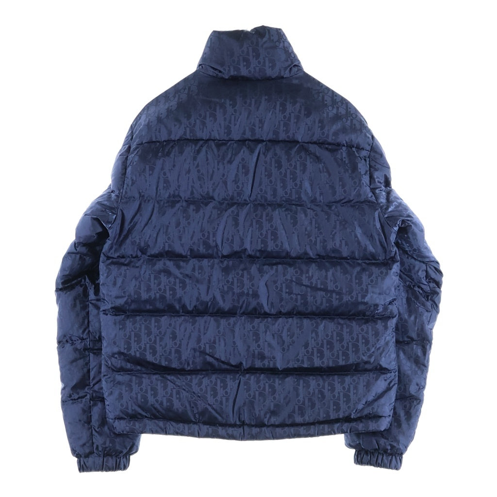 Christian Dior(クリスチャンディオール) 19AW オブリーク ダブルジップアップ ナイロン ダウンジャケット ネイビー 943C449A4462