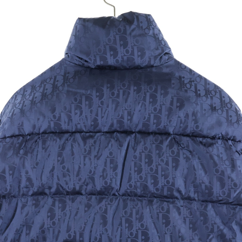 Christian Dior(クリスチャンディオール) 19AW オブリーク ダブルジップアップ ナイロン ダウンジャケット ネイビー 943C449A4462