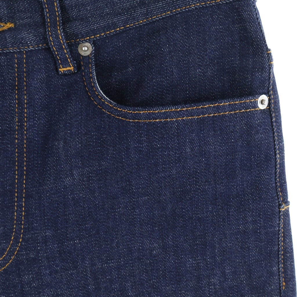 Christian Dior(クリスチャンディオール) SLIM 17 REGULAR ロールアップ オブリークデザイン ボタンフライ ストレートデニムパンツ ジーンズ インディゴ 193DS10C226X