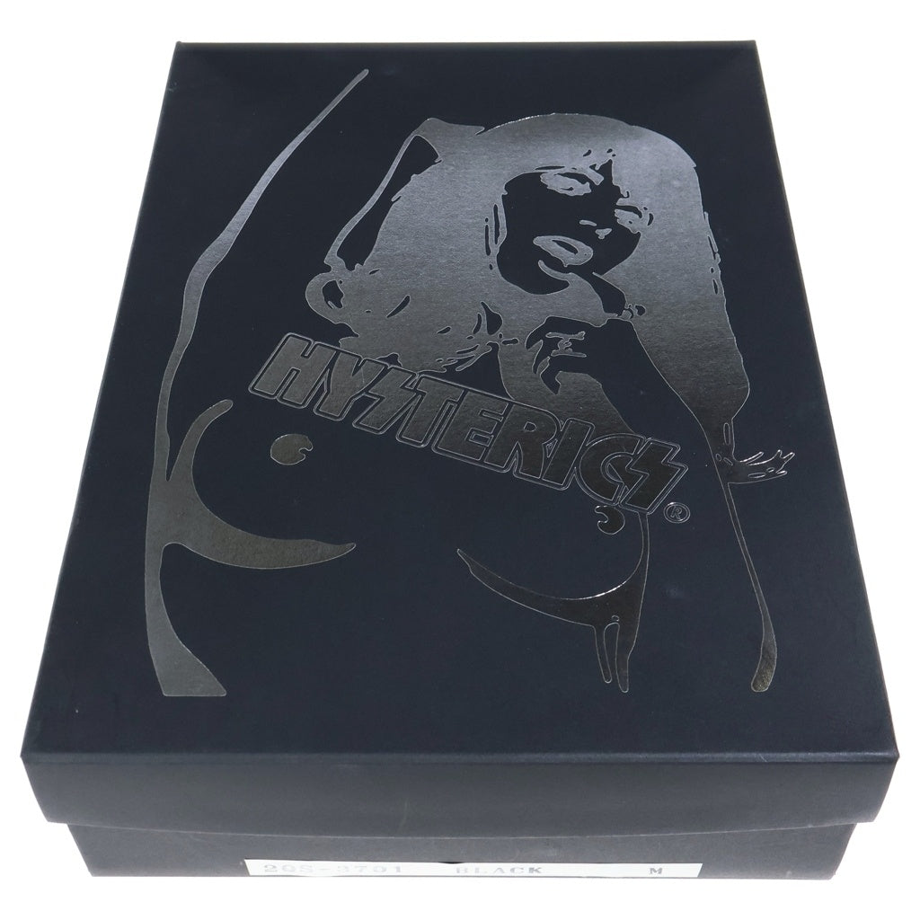 HYSTERIC GLAMOUR(ヒステリックグラマー) カウハイド ベルクロ レザーヒールブーツ レディース ブラック 2QS-3701