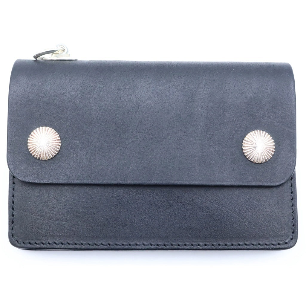 MOTO(モト) TRACKER'S MIDDLE WALLET トラッカーズ レザー ミドルウォレット 財布 ブラック