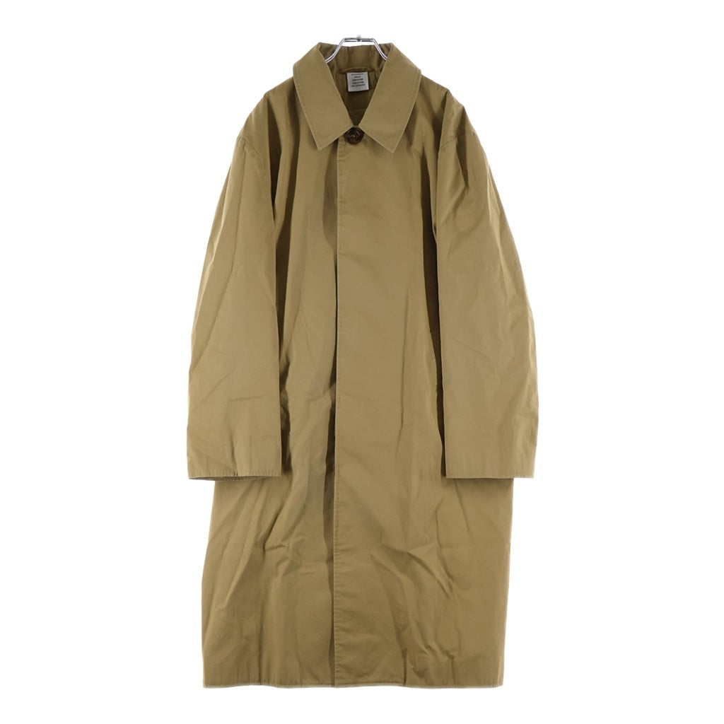 VETEMENTS(ヴェトモン) コットン ステンカラー トレンチコート ベージュ UA52CO220C