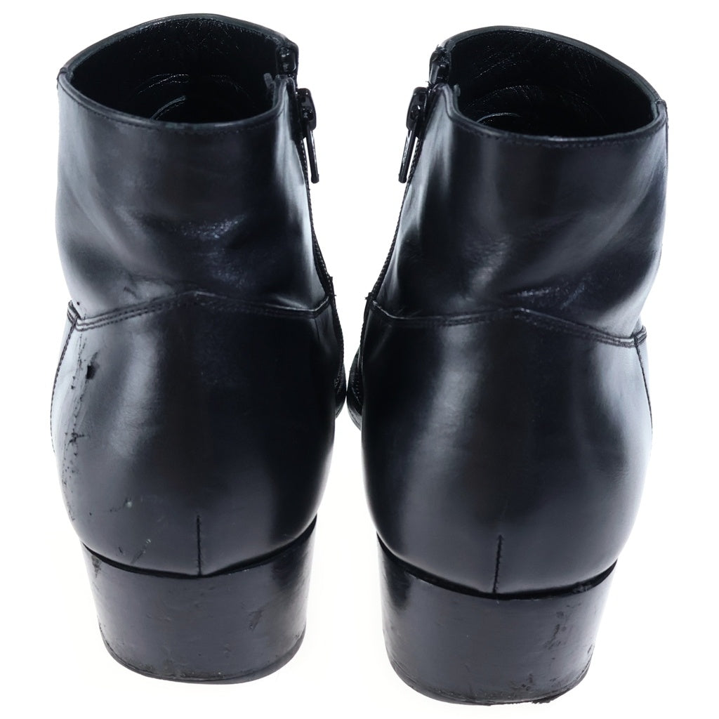 SAINT LAURENT PARIS(サンローランパリ) LUKAS ANKLE BOOTS ルーカス レザーアンクルブーツ ブラック DU330349