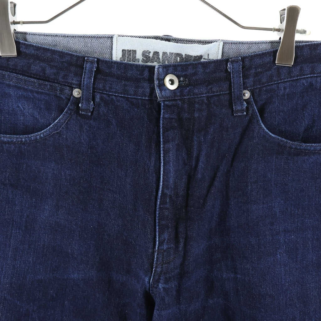 JIL SANDER +(ジルサンダープラス) TWIST JEANS ツイストジーンズ ジップフライ ストレートデニムパンツ インディゴ JPUP663101 MP246700