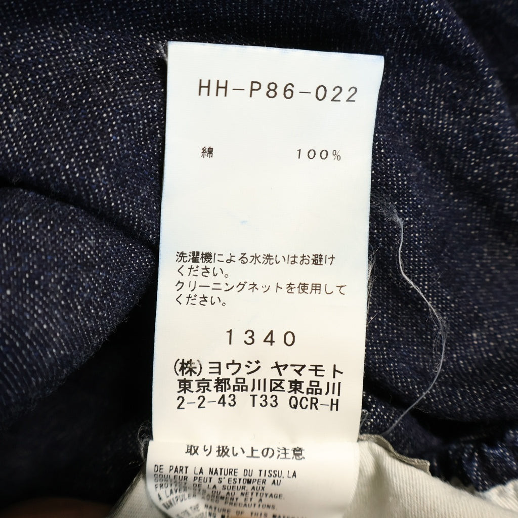 Yohji Yamamoto POUR HOMME(ヨウジヤマモト プールオム) 19SS G-サルエルP8OZデニム バルーンサルエルパンツ インディゴ HH-P86-022