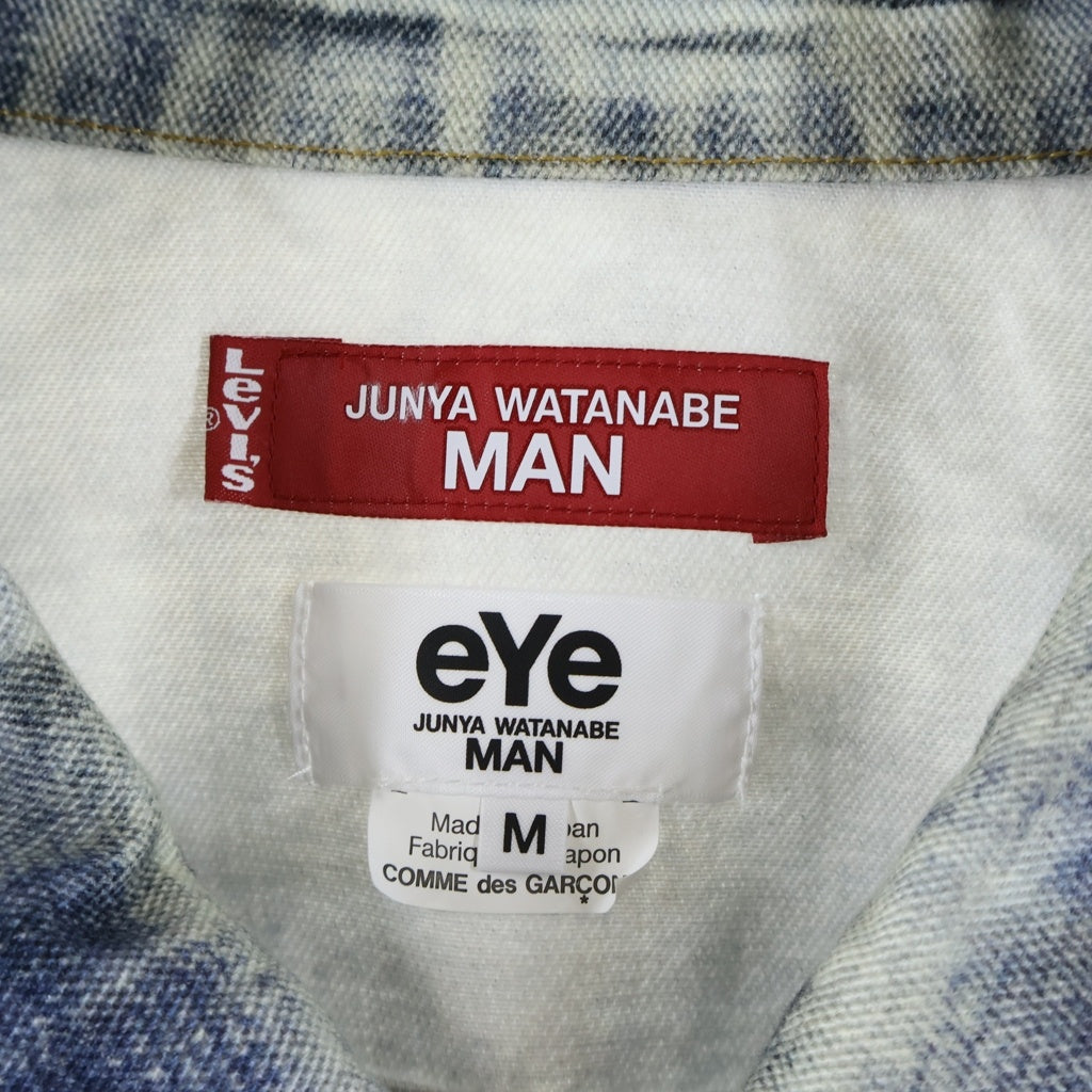 JUNYA WATANABE COMME des GARCONS(ジュンヤワタナベ コムデギャルソン) 25SS AD2024 ×BerBerJin ×Levi's DENIM JACKET 3rd TYPE ベルベルジン リーバイス デニム転写ジャケット インディゴ WO-J911