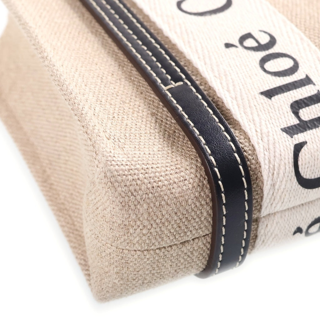 Chloe(クロエ) WOODY MINI TOTE ウッディ ミニ 2WAY トートバック ショルダーバッグ ベージュ CHC22AP237I2691J レディース