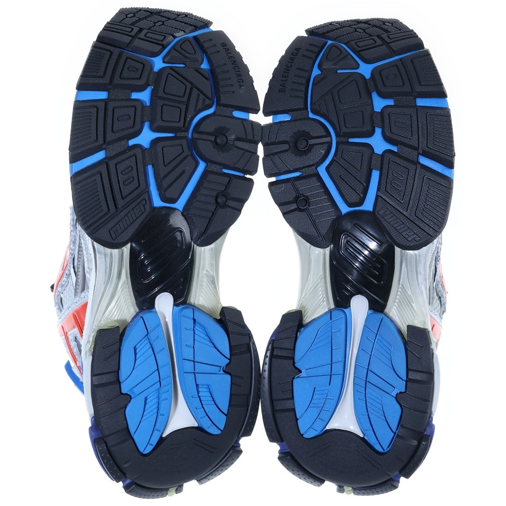 BALENCIAGA(バレンシアガ) RUNNER GRAFFITI ランナー グラフィティ メッシュ ローカットスニーカー グレー/ブルー/レッド 677403