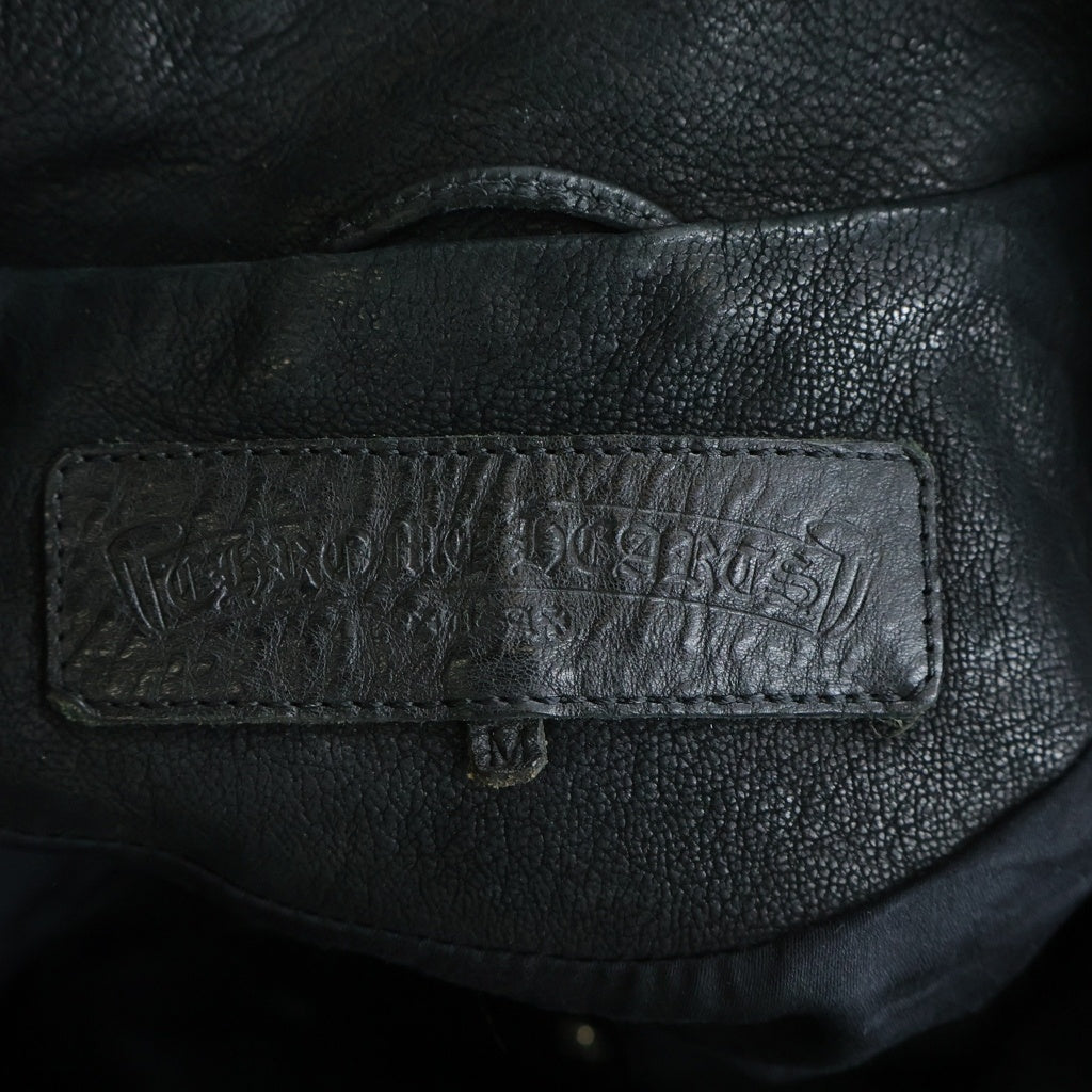 CHROME HEARTS(クロムハーツ) HUNTING JACKET レザー クロウボタン ハンティングジャケット ブラック