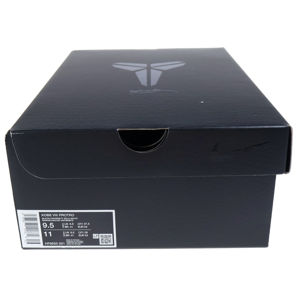 NIKE(ナイキ) KOBE 8 LOW PROTRO コービー8 プロトロ ローカットスニーカー ブラック US9.5/27.5cm HF9550-001