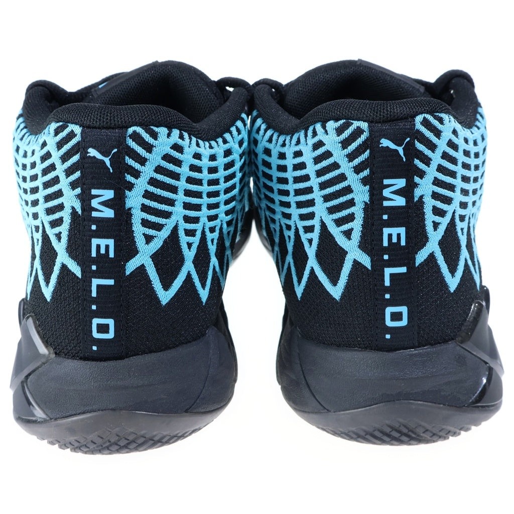 PUMA(プーマ) MB01 BUZZ CITY バズシティー ハイカットスニーカー ブラック/ライトブルー US10/28cm 376443-13