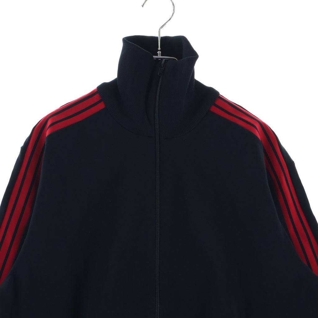 adidas(アディダス) 70-80S VINTAGE ヴィンテージ デサント製 西ドイツ製 トレフォイルロゴ サイドスリーストライプ トラックジャケット ブラック/レッド ADS-3F