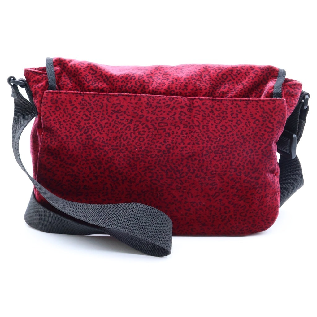 SUPREME(シュプリーム) 25AW Velvet Small Messenger Bag レオパード ベルベッド スモール メッセンジャーバッグ レッド レディース