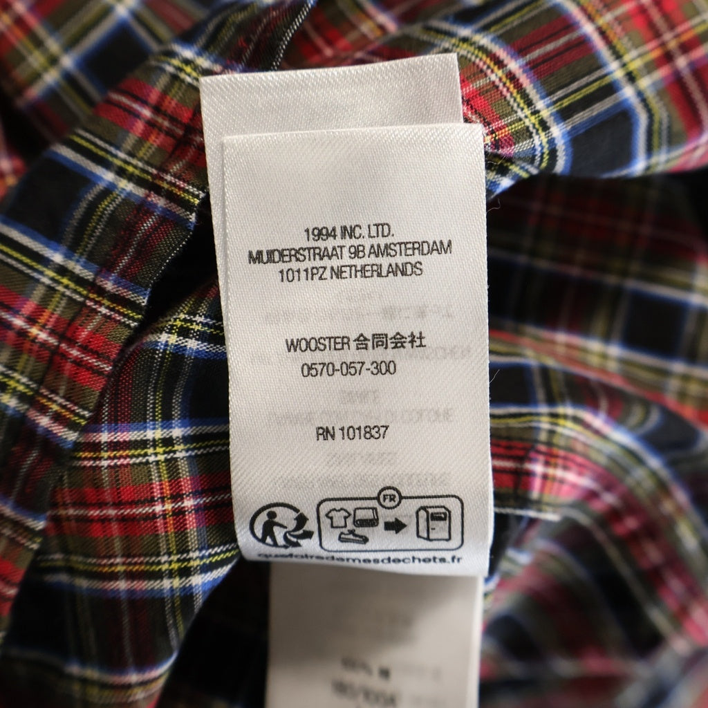 SUPREME(シュプリーム) 24SS Loose Fit Mini Plaid S/S Shirt ルーズ フィット ミニ プレイド チェック 半袖シャツ レッド