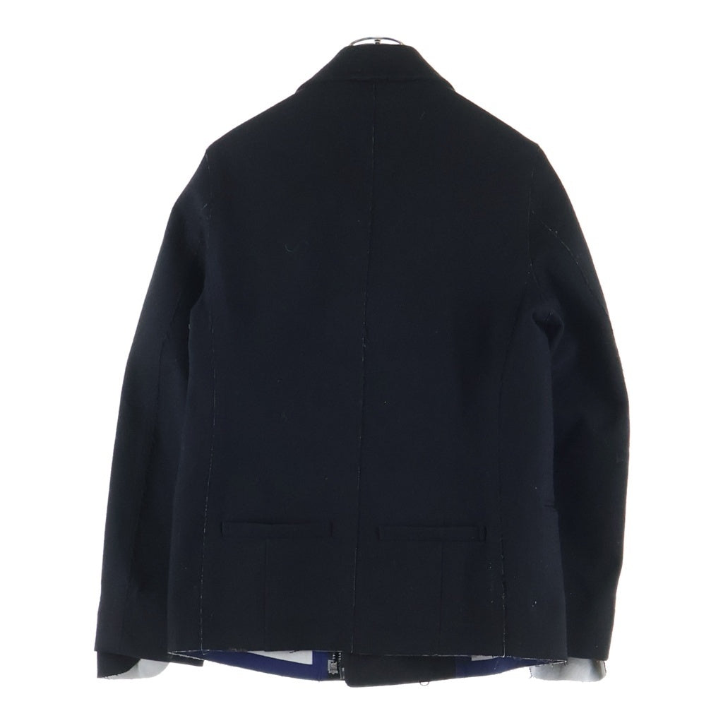 UNDERCOVER(アンダーカバー) 07AW 無題期 ジップアップ ウール Pコート ブラック 7A226-C3