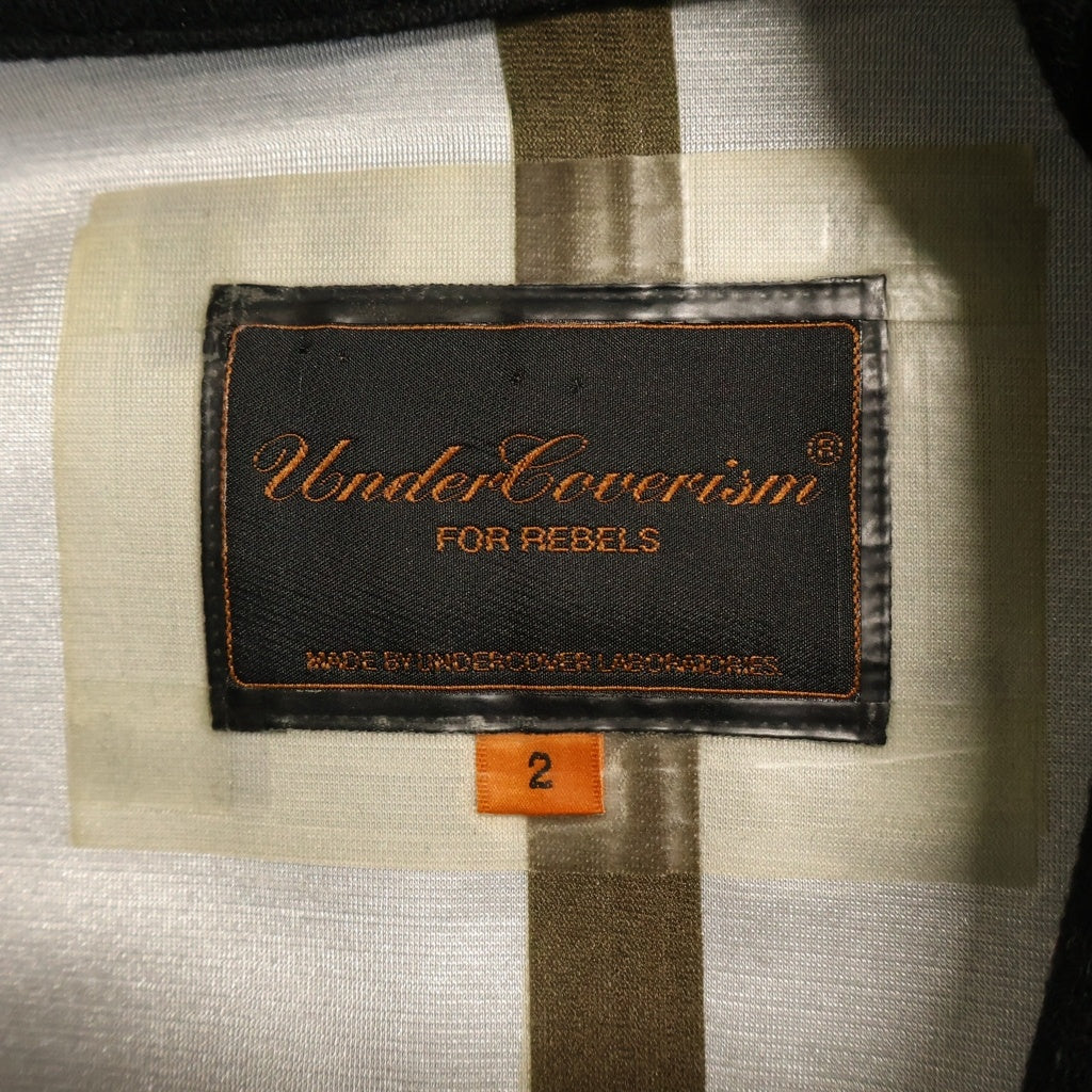 UNDERCOVER(アンダーカバー) 07AW 無題期 ジップアップ ウール Pコート ブラック 7A226-C3