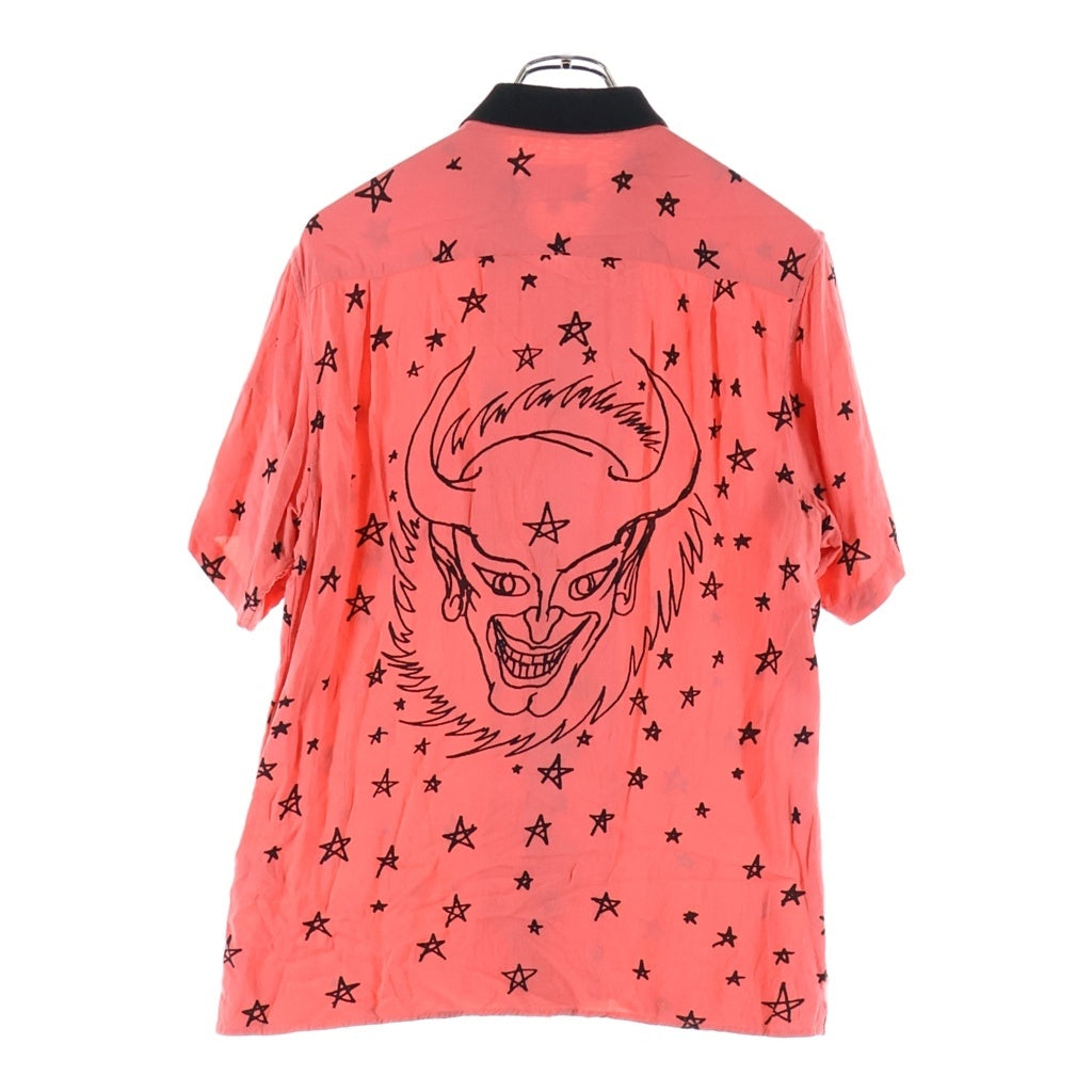 SUPREME(シュプリーム) 18SS Devil Rayon Shirt デビルレーヨン 半袖シャツ ピンク