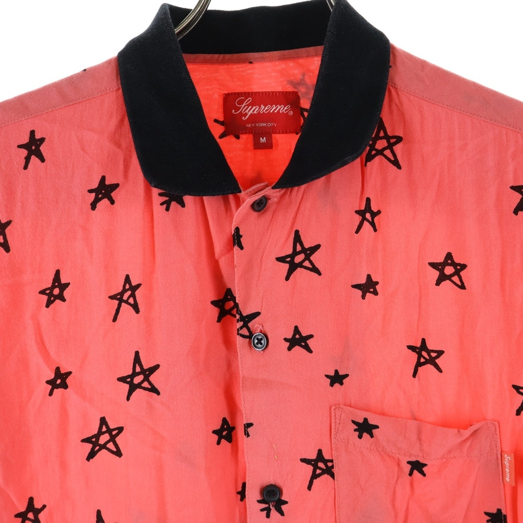 SUPREME(シュプリーム) 18SS Devil Rayon Shirt デビルレーヨン 半袖シャツ ピンク