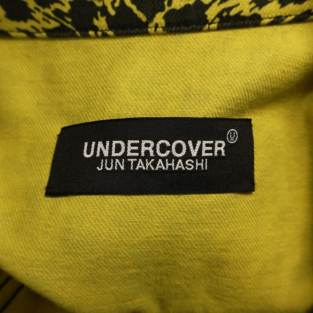 UNDERCOVER(アンダーカバー) 18SS ×CREAM SODA クリームソーダ レオパード柄 カツラギ デニムジャケット ブルゾン イエロー UCU4208-1