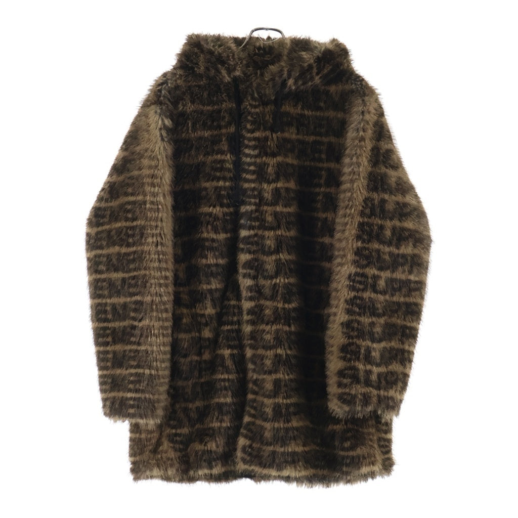SUPREME(シュプリーム) 22SS Faux Fur Hooded Coat フェイク ファー フーデッドコート ブラウン