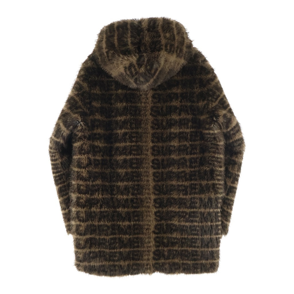 SUPREME(シュプリーム) 22SS Faux Fur Hooded Coat フェイク ファー フーデッドコート ブラウン