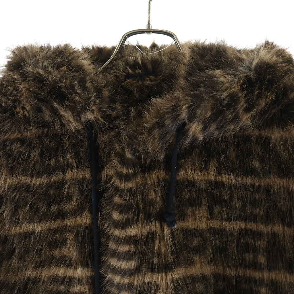 SUPREME(シュプリーム) 22SS Faux Fur Hooded Coat フェイク ファー フーデッドコート ブラウン